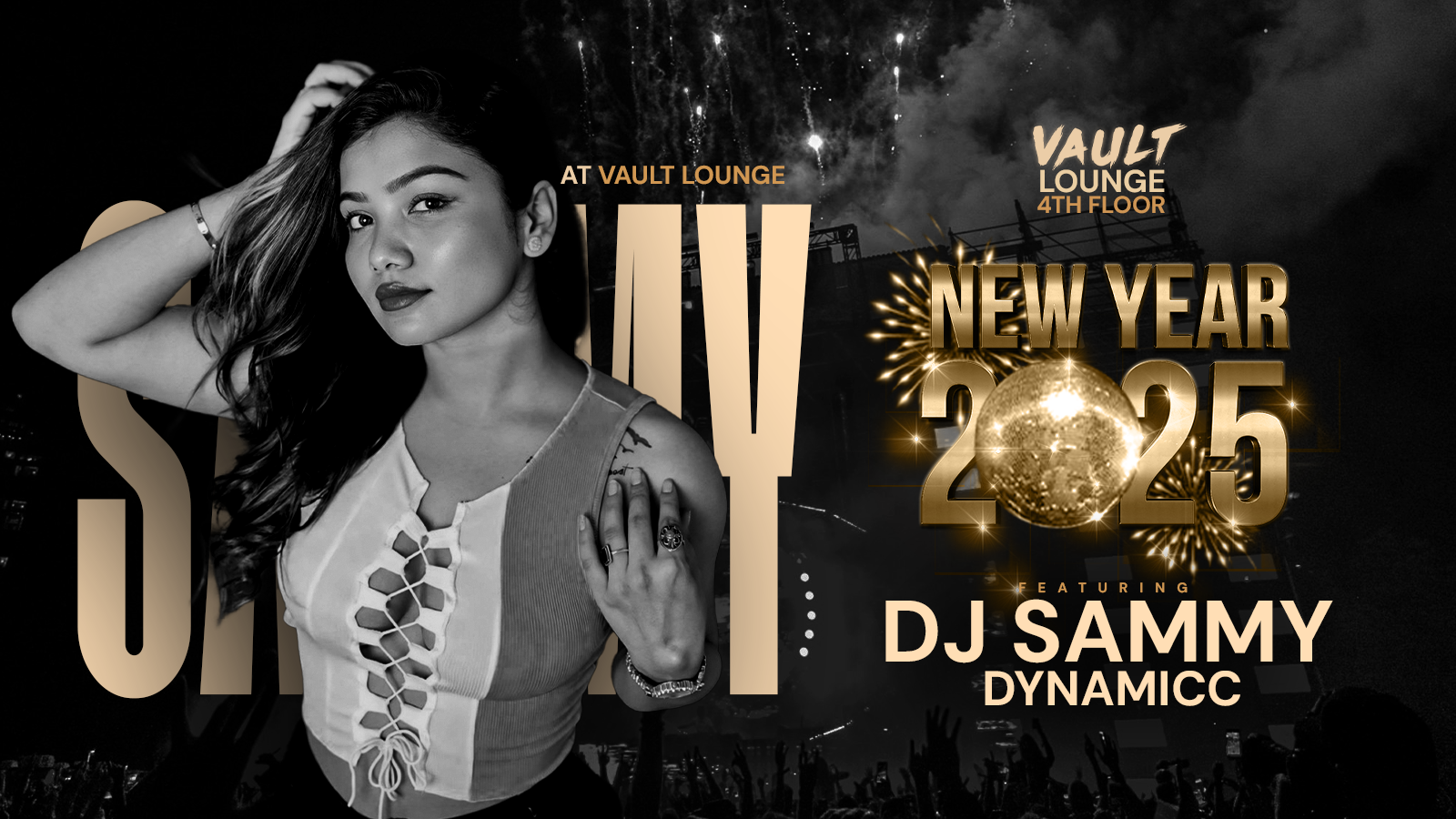 New Year 2025 Ft. DJ SAMMY DYNAMICC NY Parties 2025 Event in Hyderabad