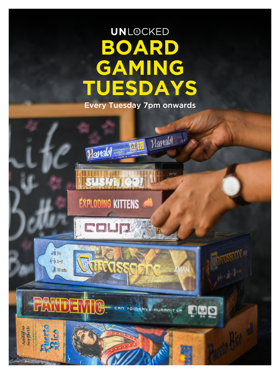 Board Gaming Tuesdays Unlocked! 🎲