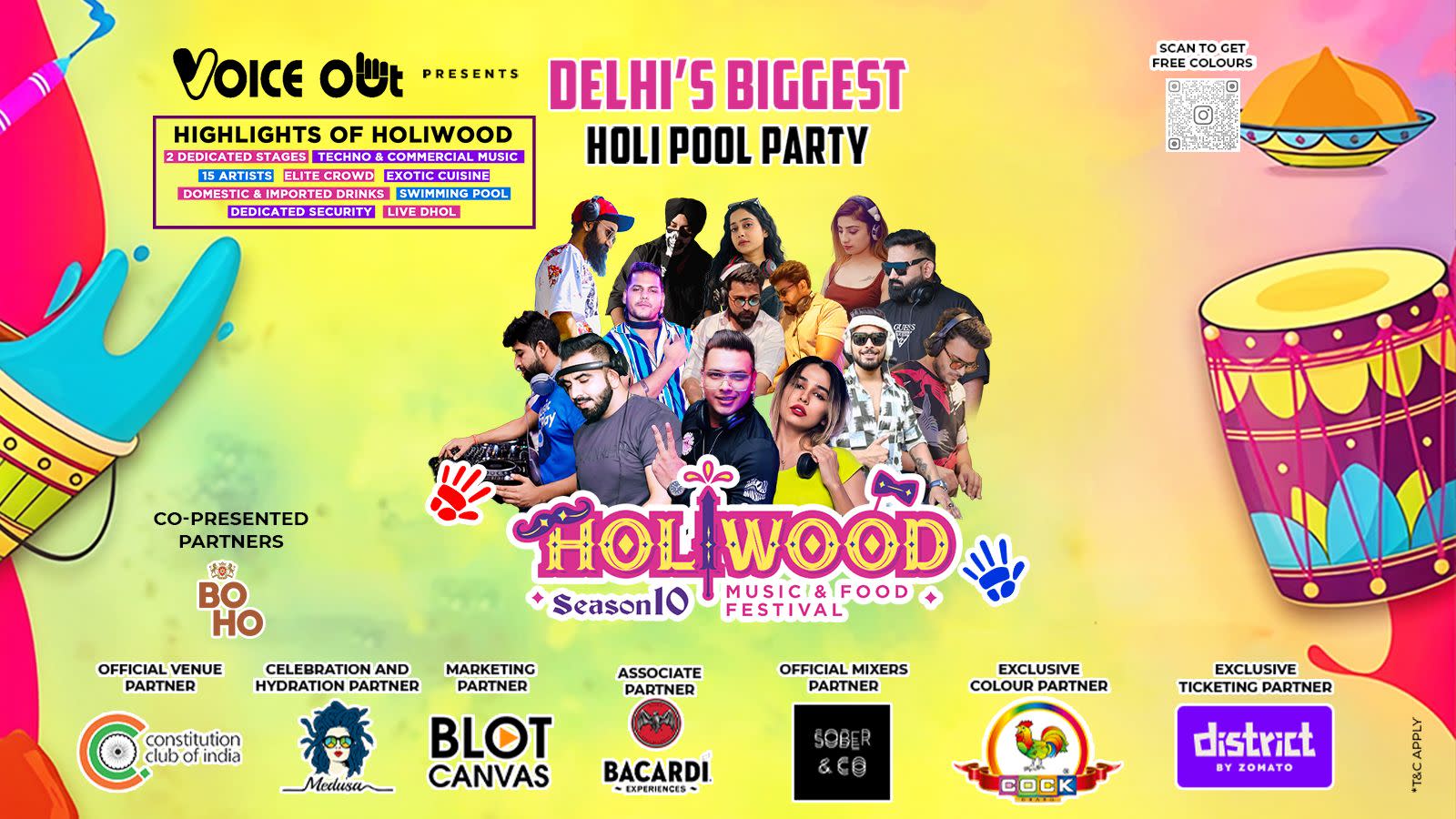 holi events in hyderabad 2025