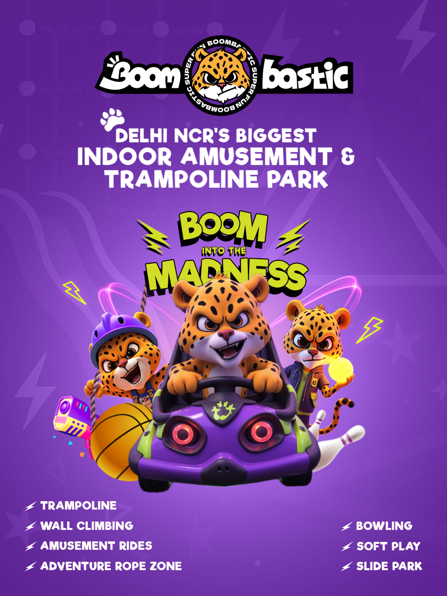 Boombastic | Biggest Indoor Amusement & Trampoline Park | Gurugram