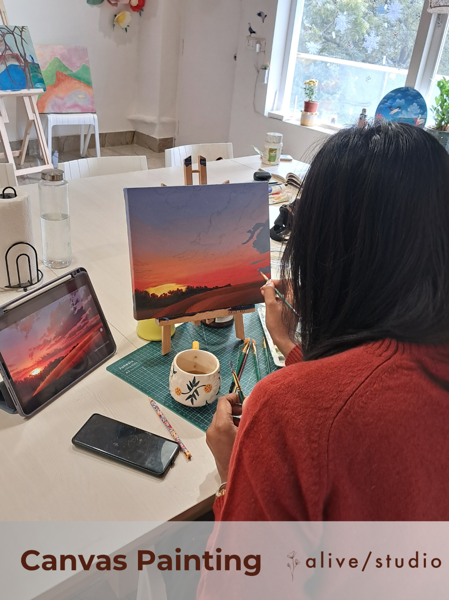 Canvas Painting Session 