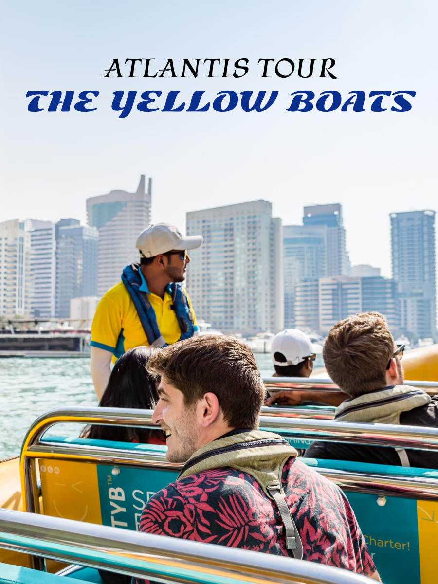 The Yellow Boats 75 Minutes – Atlantis Tour (Summer Offer: 1 Free Child per Adult until 31Aug)
