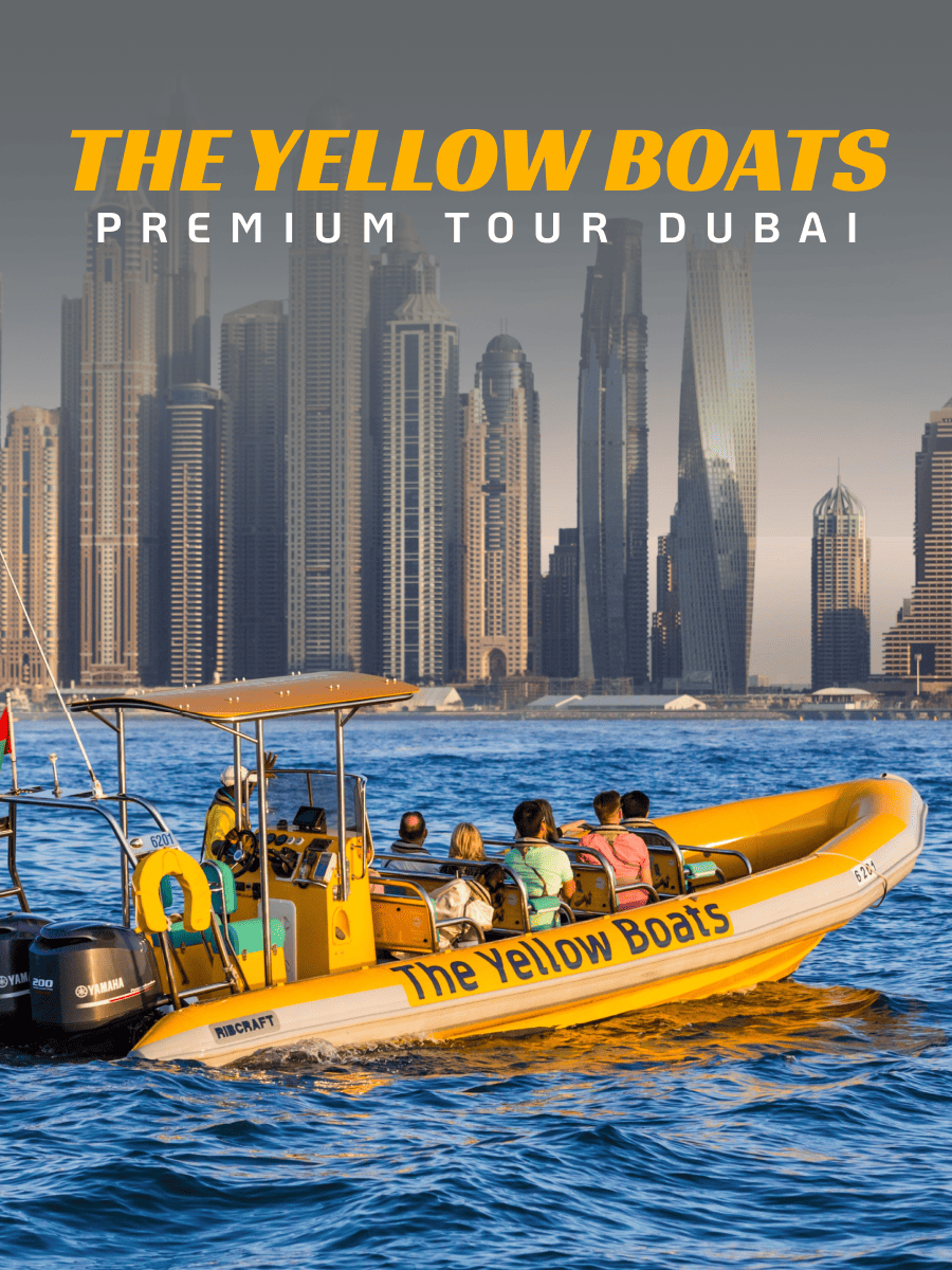 The Yellow Boats 99-Minute Premium Tour Dubai (Summer Offer: 1 Free Child per Adult until 31Aug)