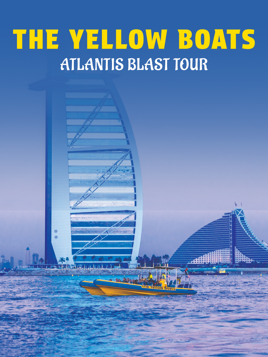 The Yellow Boats 45 Minutes - Atlantis Blast Tour (Summer Offer: 1 Free Child per Adult until 31Aug)