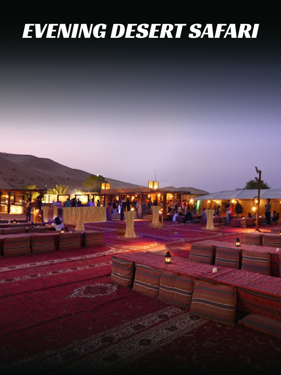 Evening Desert Safari, Dubai - Shared Vehicle (Soft Beverages) Residence Pickup