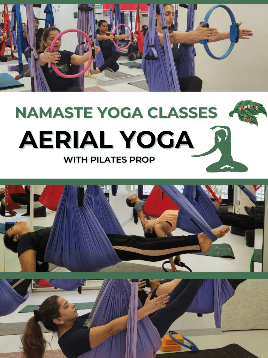Aerial Yoga with Pilates Prop