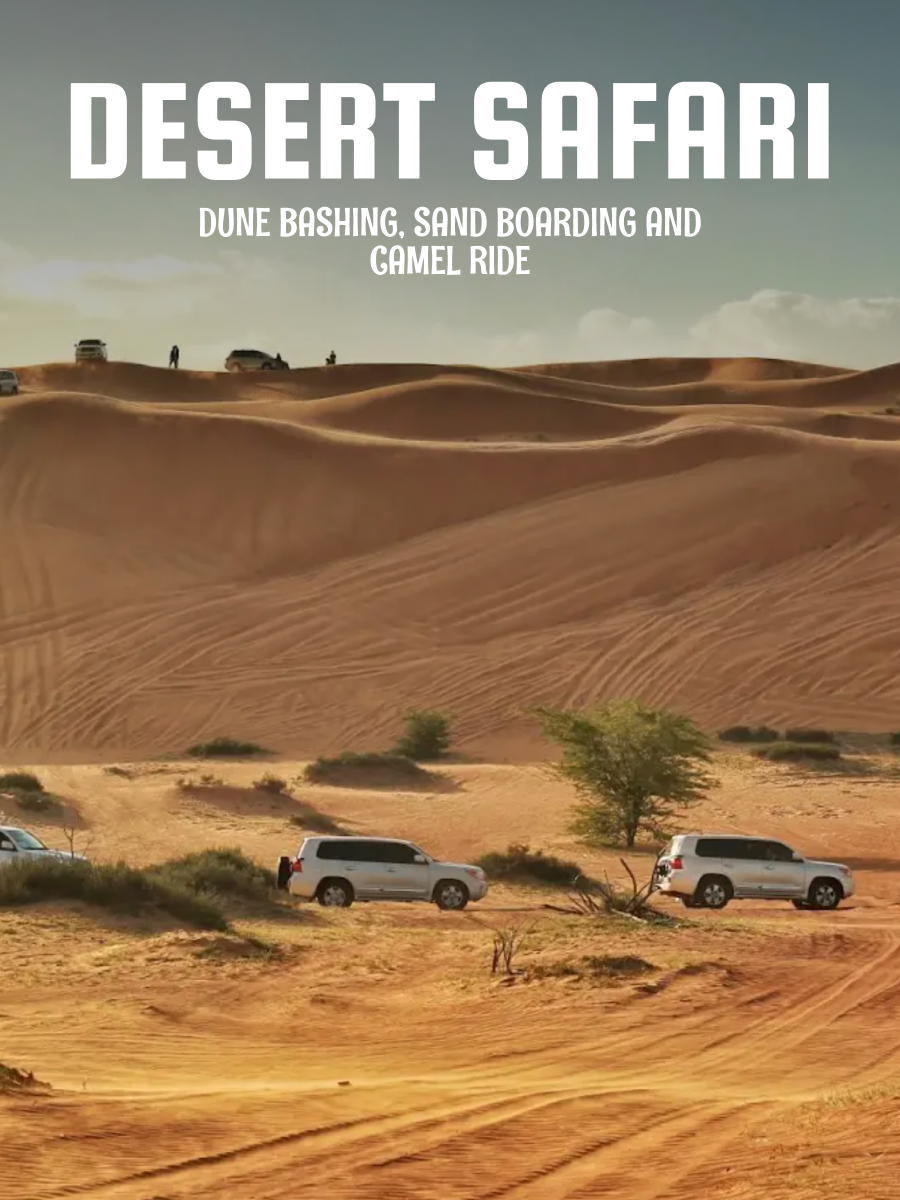 Desert Safari in Ras Al Khaimah: Dune Bashing, Sand Boarding, Camel Ride with transfers in RAK