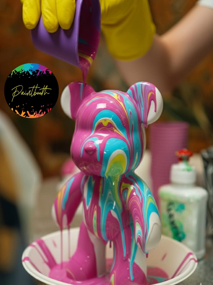 Fluid Bear Art at Paintbooth Studio