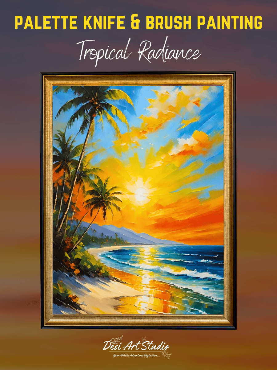 Palette Knife & Brush Painting - Desi Art Studio