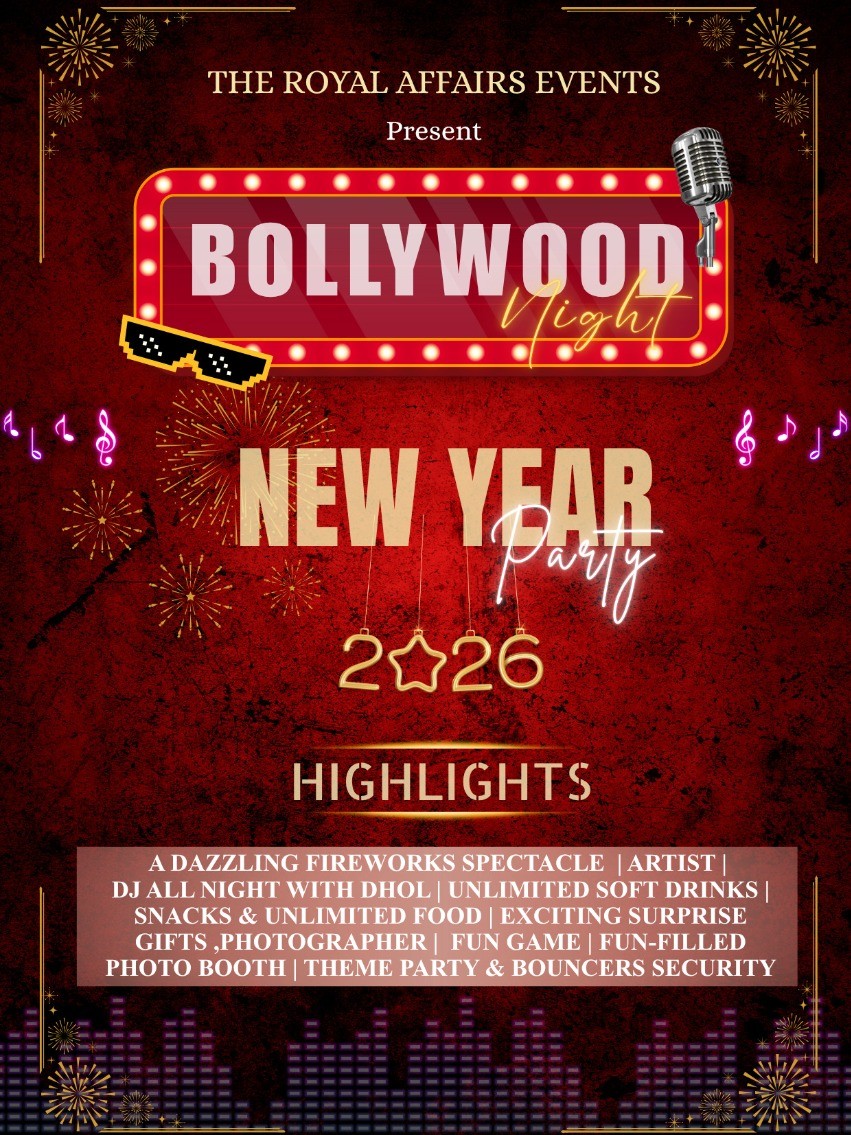 NEW YEAR PARTY IN DELHI NCR 2026 – BOLLYWOOD NIGHT