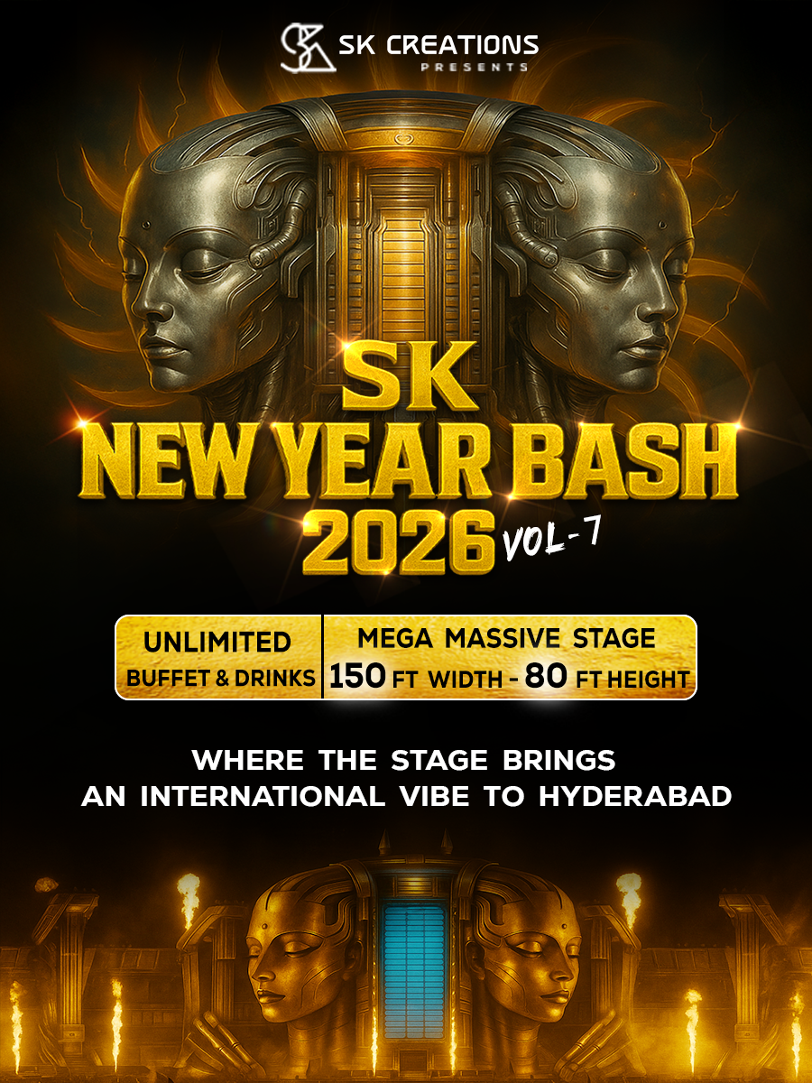 SK New Year Bash 2026 – Hyderabad’s Biggest NYE