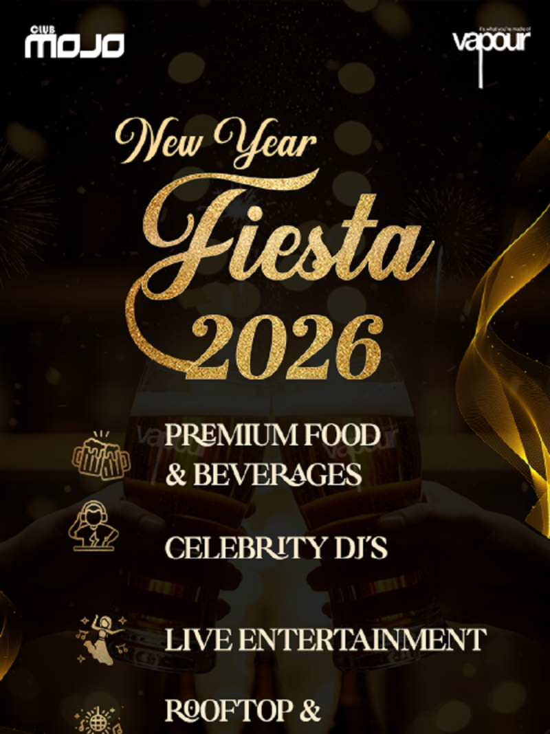 New Year Fiesta 2026 at CLUB MOJO by Vapour Indiranagar
