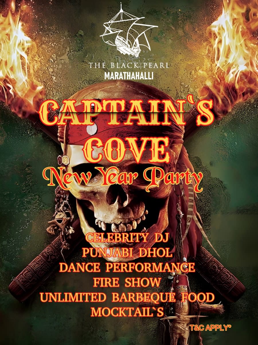 Captain Cove New Year Party Black Pearl
