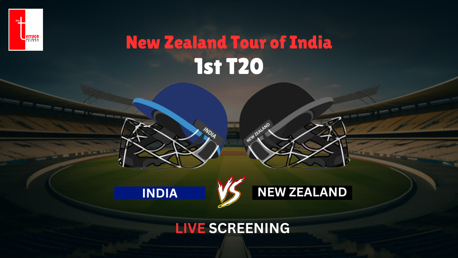 India vs NZ 1st T20 screening 안내 이미지