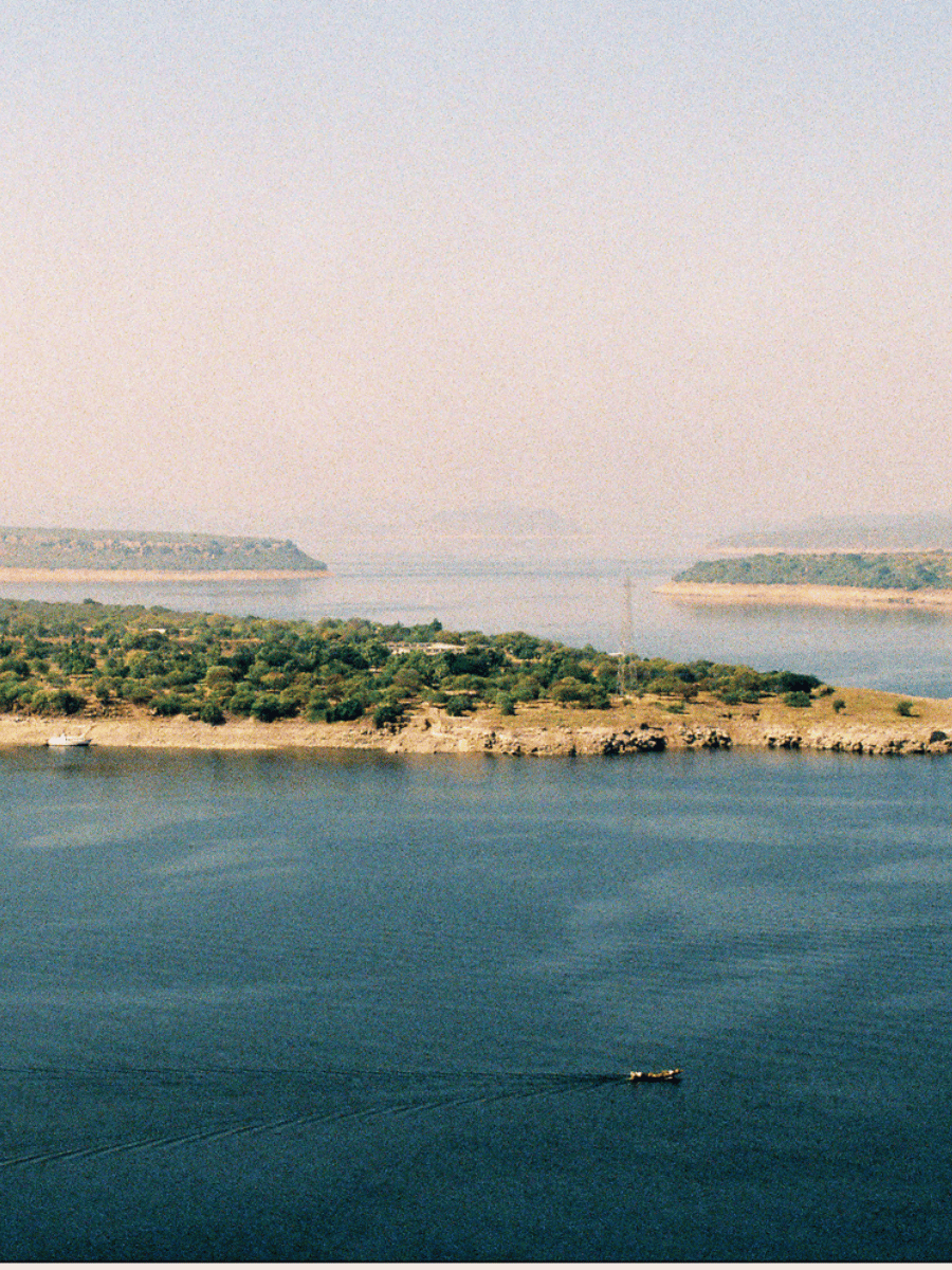Hills Of Nagarjunkonda With Ancient Remains