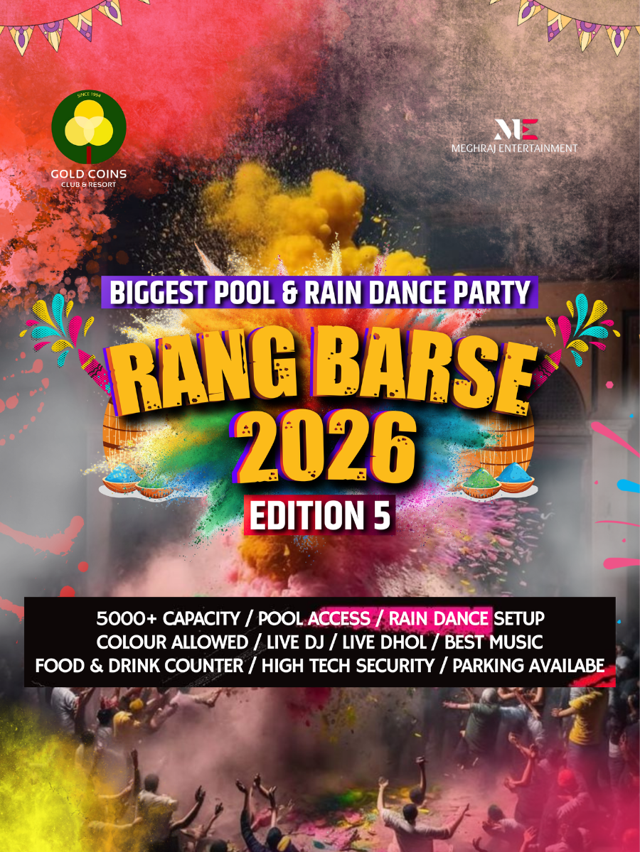 Rang Barse – Biggest Pool and Rain Dance Party