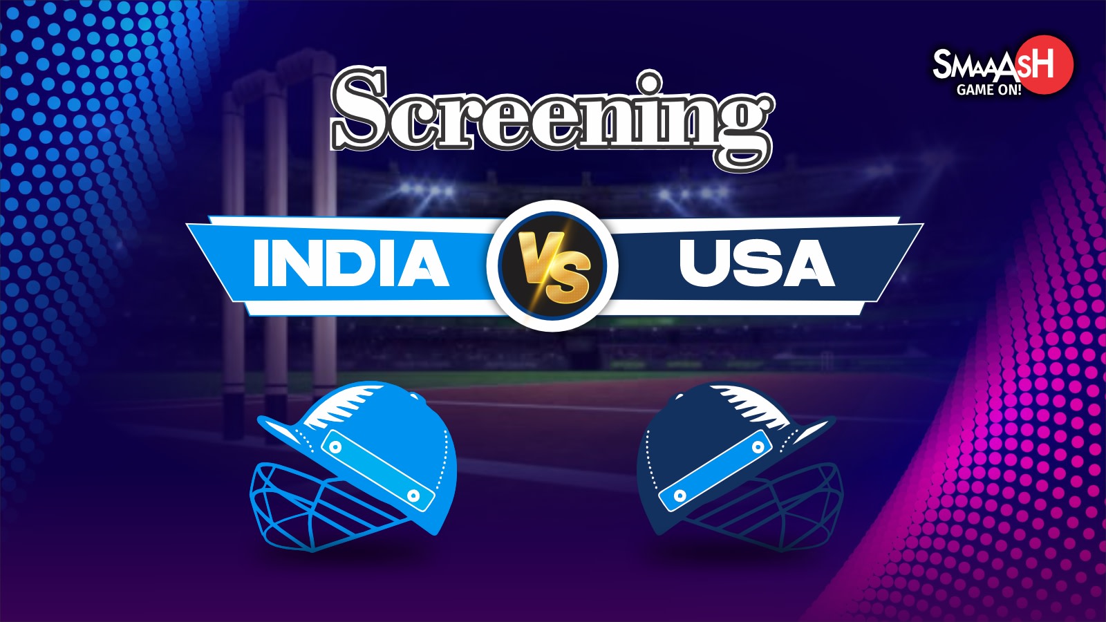 India vs USA screening event promotional image