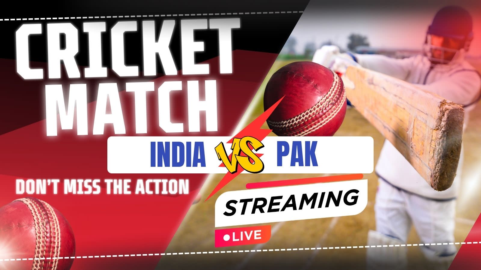 IND vs PAK 라이브 스크리닝 홍보 이미지