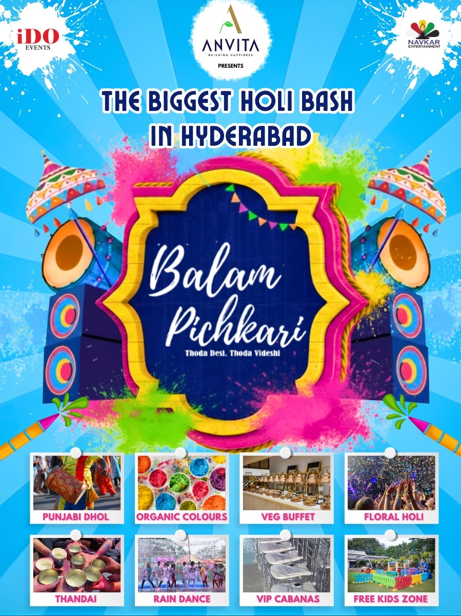 Balam Pichkari 2026 – Season 7 | Biggest Holi Celebration in Hyderabad