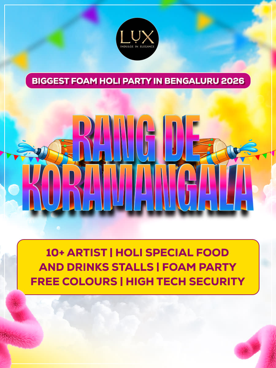 Rang De Kormangala: Biggest Foam Holi Celebration 2026