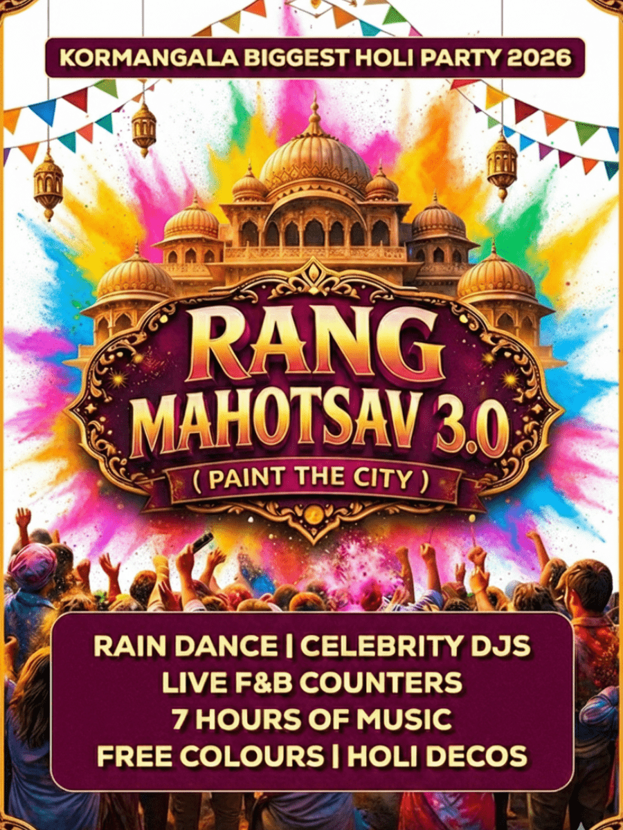 Biggest Rain Dance Holi Celebration in Bengaluru 2026
