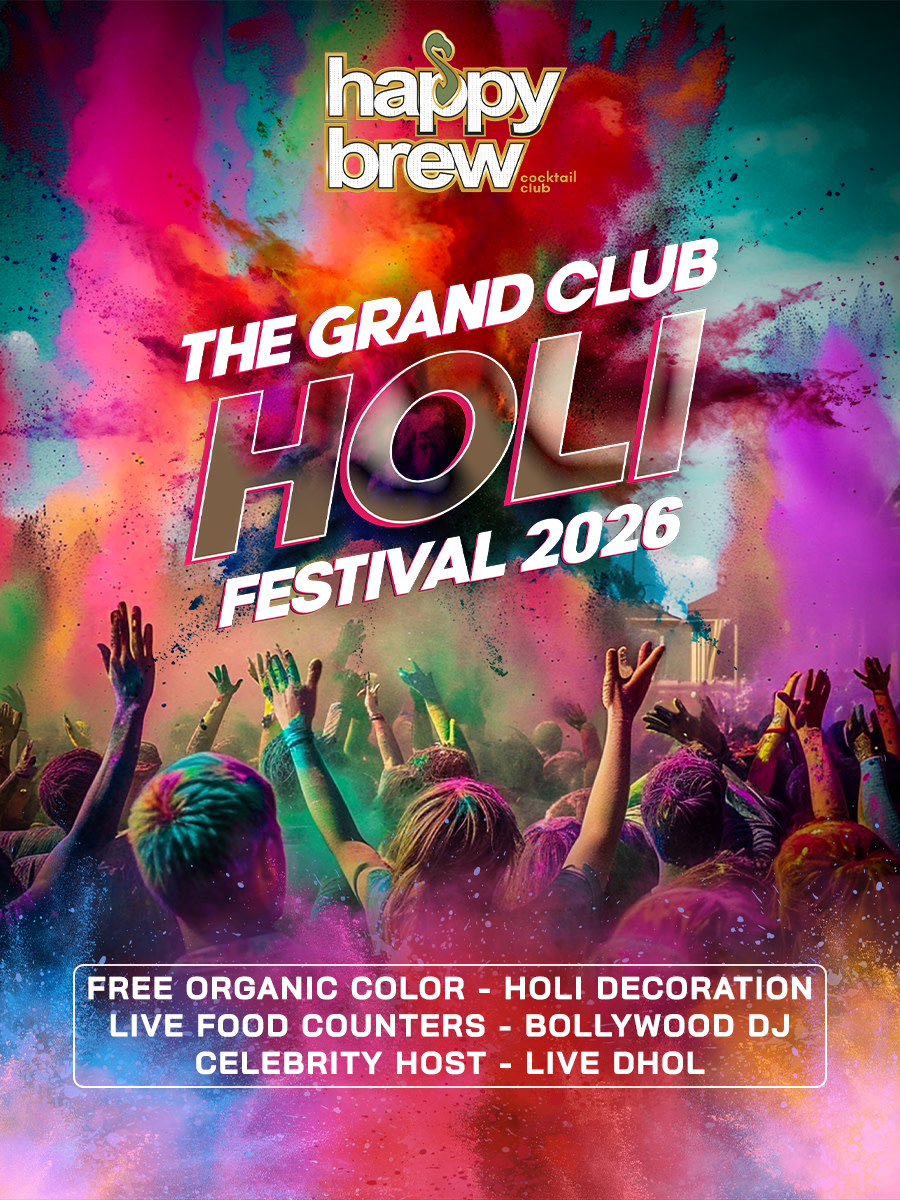 The Grand Club Holi at Happy Brew