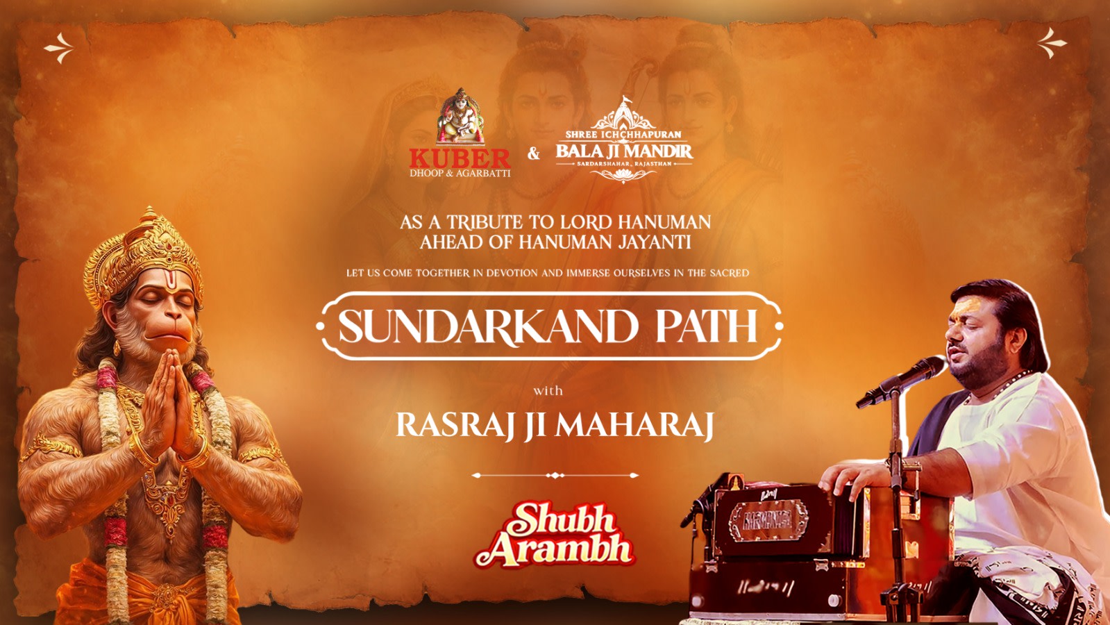 Divine Sundarkand Path with Rasraj Ji Maharaj (Hanuman Jayanti)