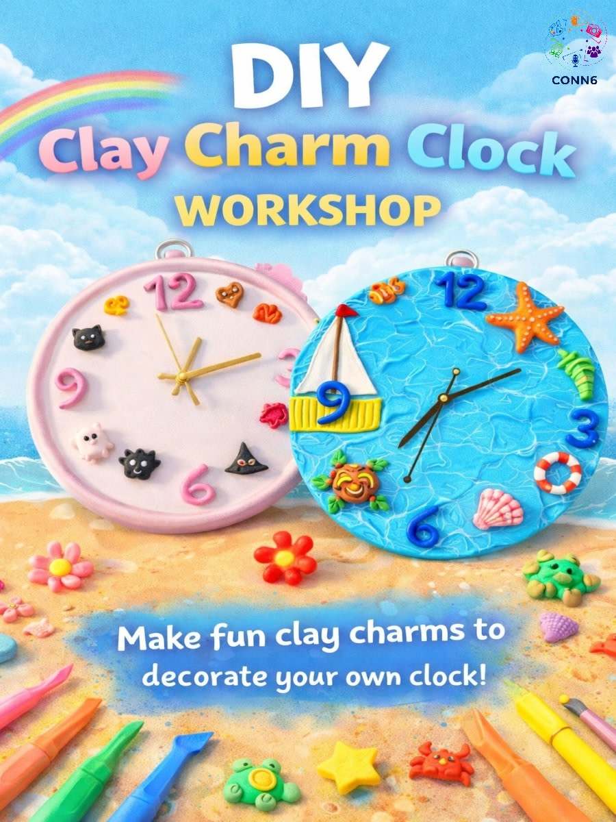 DIY Clay Charm Clock