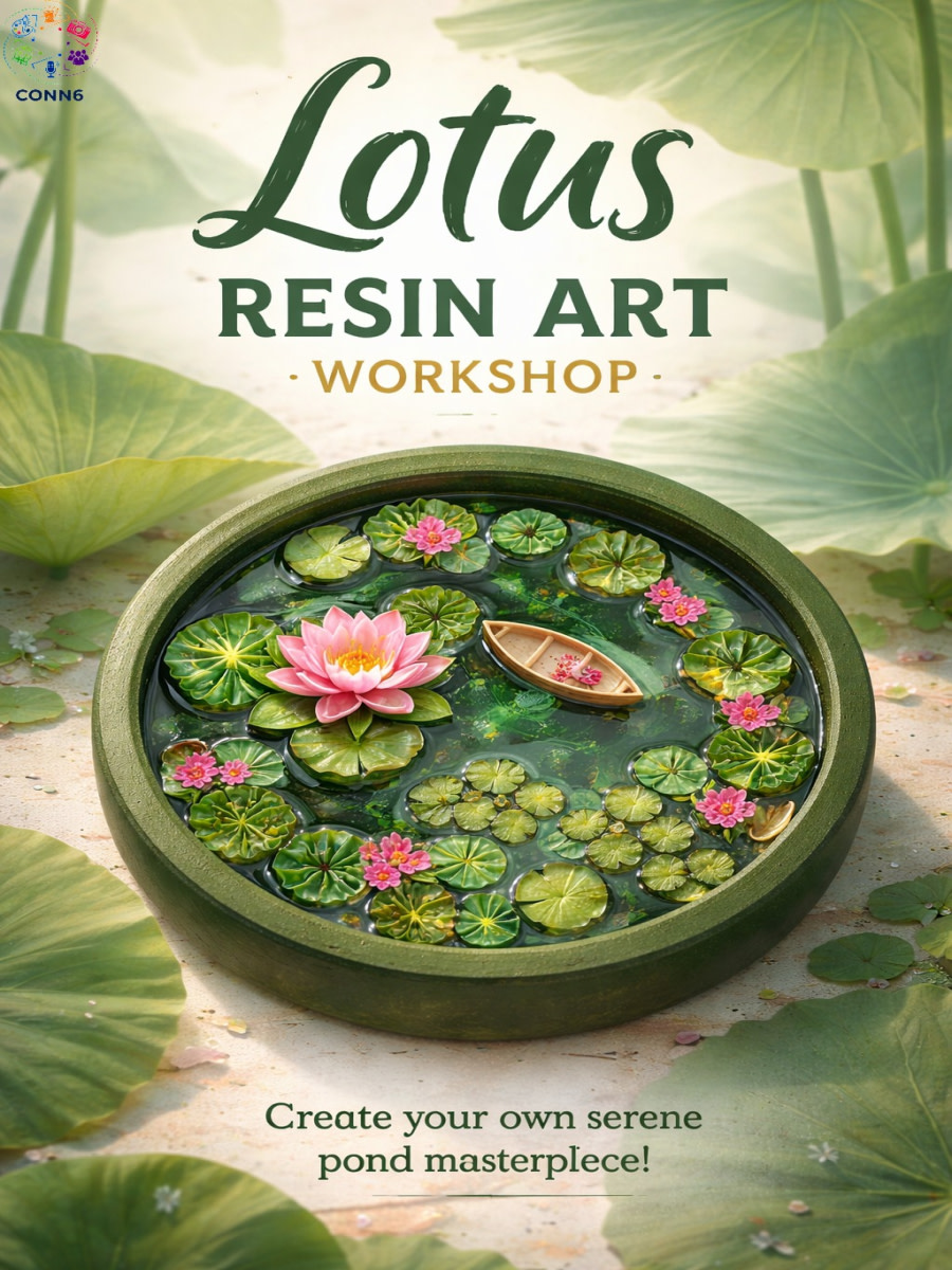 Lotus Pond - Resin Art Workshop